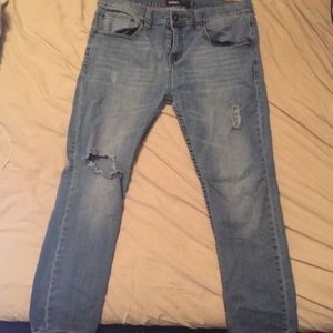 RSQ TILLYS LONDON RIPPED SKINNY JEANS